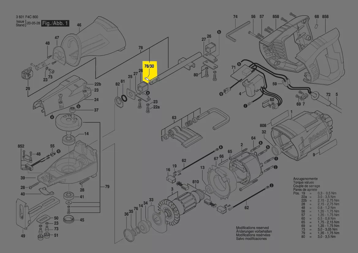 Goupille réf. 1 619 P04 839 Bosch
